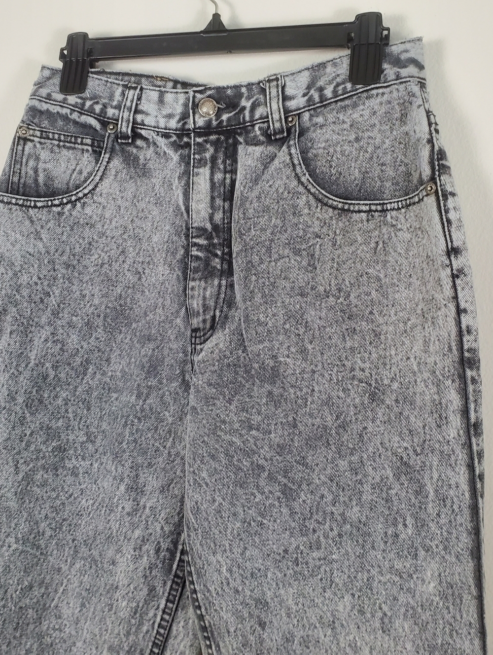 Retro Vintage LAWMAN High-Waisted Acid Wash Grey Women’s Jeans Size 8 Approx Y2K - Picture 3 of 16